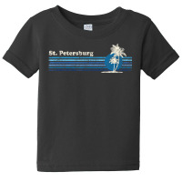 Hot Trend St. Petersburg Fl Vintage 80s Palm Trees Sunset Baby Tee | Artistshot