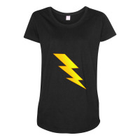 Golden Thunderbolt Lightning Strike Maternity Scoop Neck T-shirt | Artistshot