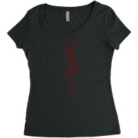 Modern Art Red Women's Triblend Scoop T-shirt | Artistshot