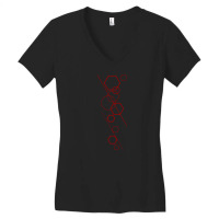 Modern Art Red Women's V-neck T-shirt | Artistshot