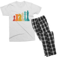 Chess Pieces Vintage Designs Gift For Every Chess Lovers Men's T-shirt Pajama Set | Artistshot