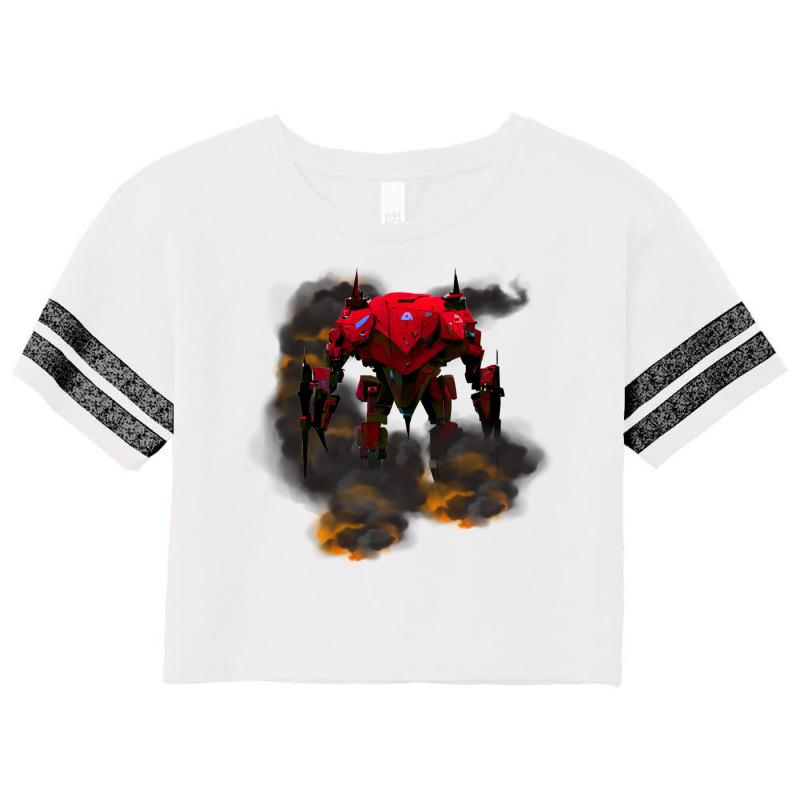 Futuristic Robot Scorecard Crop Tee by delhayeidai | Artistshot