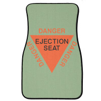 Orange Warning Sign Danger Danger Ejection Seat Usaf Martin Baker Stic Front Car Mat | Artistshot