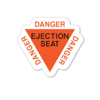 Orange Warning Sign Danger Danger Ejection Seat Usaf Martin Baker Stic Sticker | Artistshot