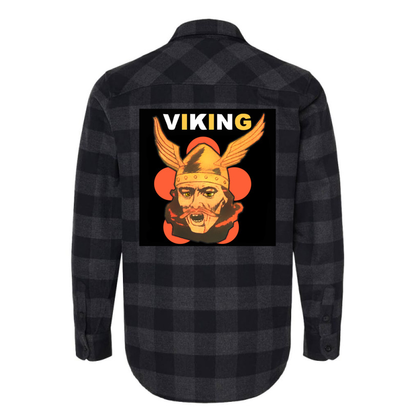 Viking Warrior With Winged Helmet And Mustache 1 Flannel Shirt | Artistshot