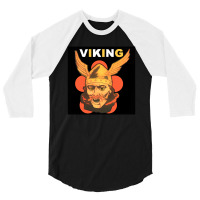 Viking Warrior With Winged Helmet And Mustache 1 3/4 Sleeve Shirt | Artistshot