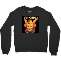 Viking Warrior With Winged Helmet And Mustache 1 Crewneck Sweatshirt | Artistshot