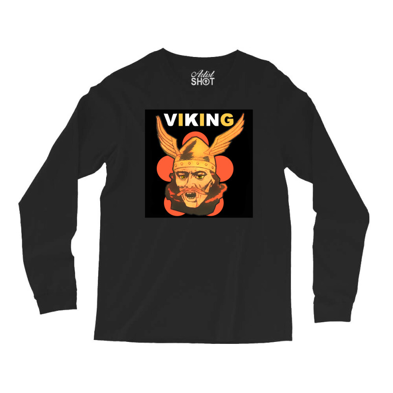 Viking Warrior With Winged Helmet And Mustache 1 Long Sleeve Shirts | Artistshot