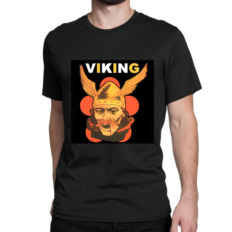 Viking Warrior With Winged Helmet And Mustache 1 Classic T-shirt | Artistshot