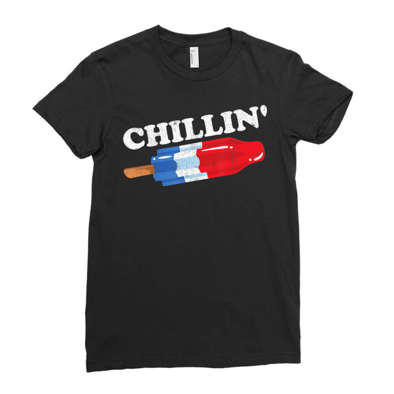 Limited Edition Summer Popsicle Chillin Bomb Retro 80s Pop Ladies Fitted T-shirt | Artistshot