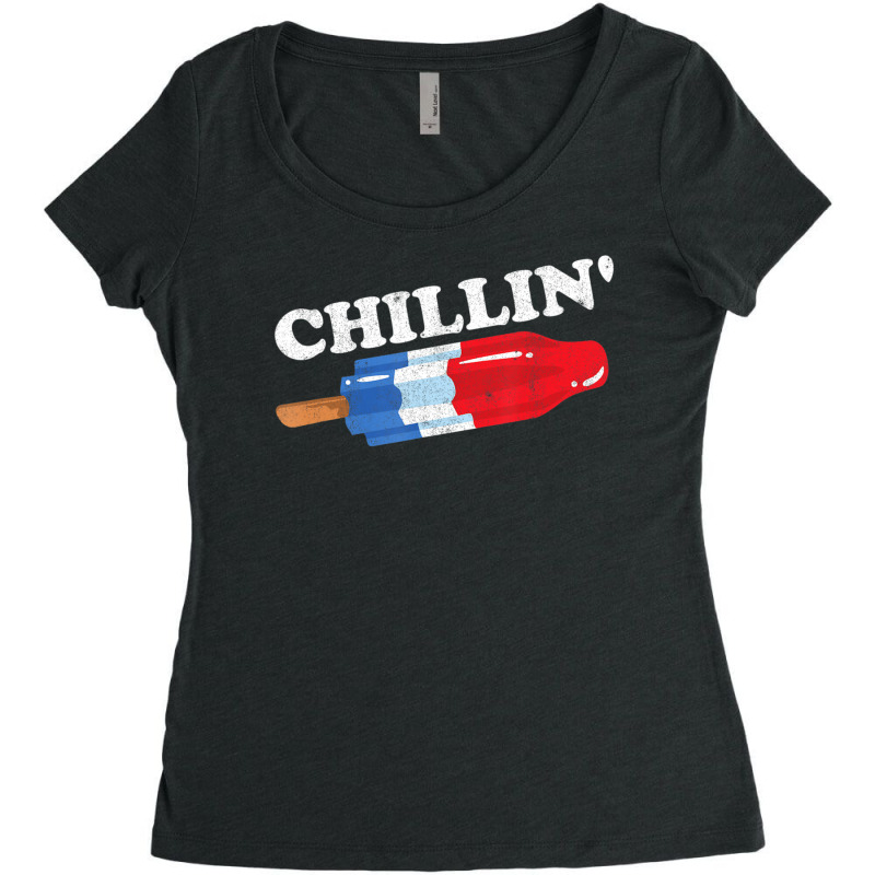 Limited Edition Summer Popsicle Chillin Bomb Retro 80s Pop Women's Triblend Scoop T-shirt | Artistshot