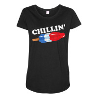 Limited Edition Summer Popsicle Chillin Bomb Retro 80s Pop Maternity Scoop Neck T-shirt | Artistshot