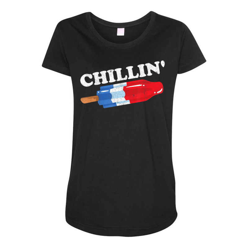 Limited Edition Summer Popsicle Chillin Bomb Retro 80s Pop Maternity Scoop Neck T-shirt | Artistshot