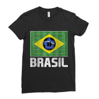 Brazil Soccer Flag Brasil Brazilian National Country Pride Tank Top Ladies Fitted T-shirt | Artistshot