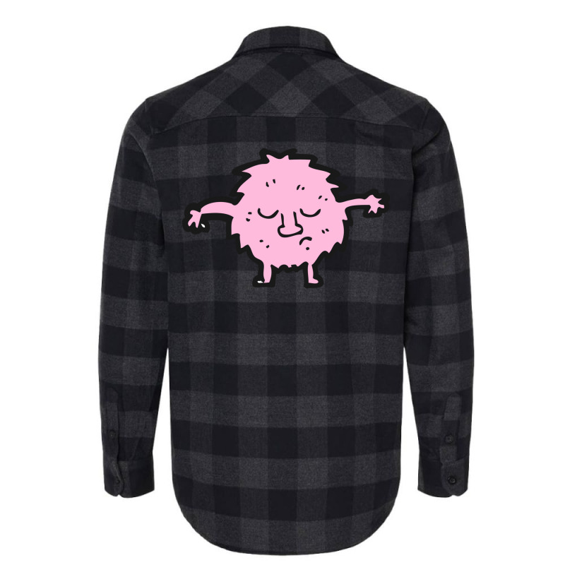 Miss Polite Fluffy Pink Ball Monster Flannel Shirt by fomolynamx | Artistshot