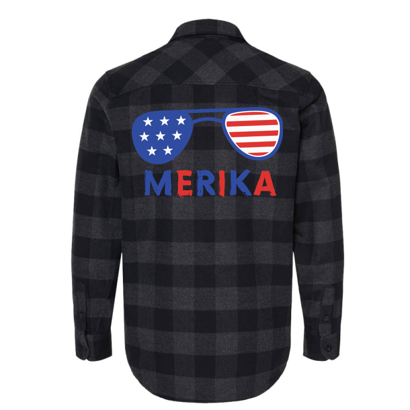 Merika 4th Of July Patriotic American Flag Nature Tumblr Flannel Shirt by hafeesoesoeq | Artistshot