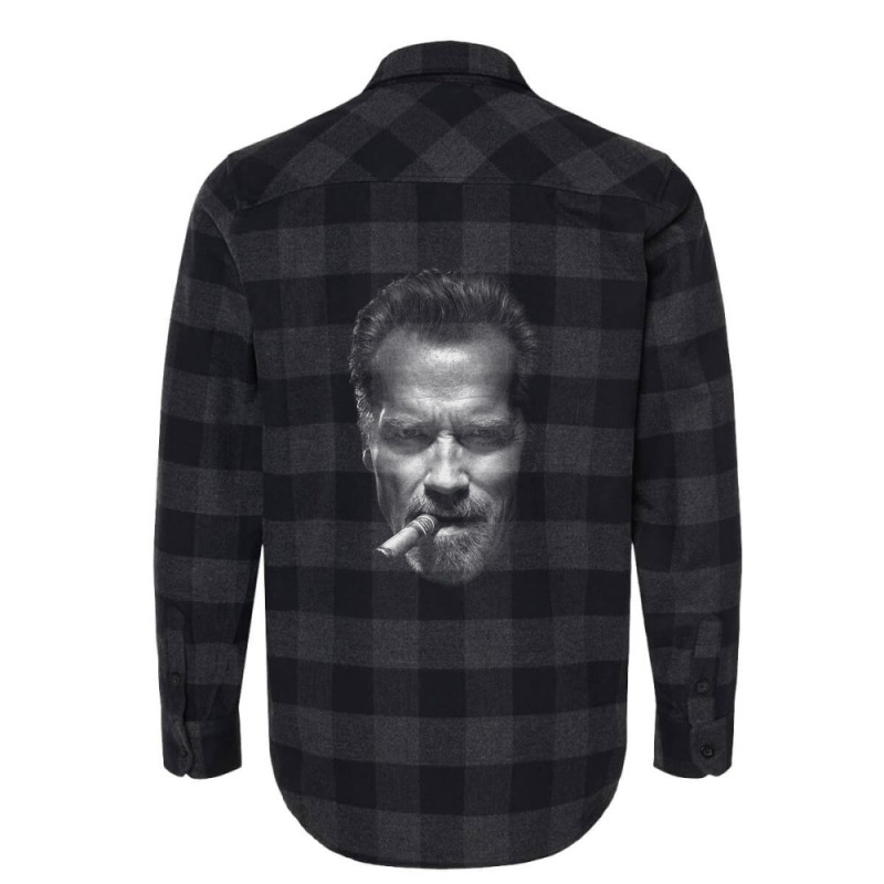 Arnold Cigar Schwarzenegger Man Classic Flannel Shirt by MabellaPennachio | Artistshot