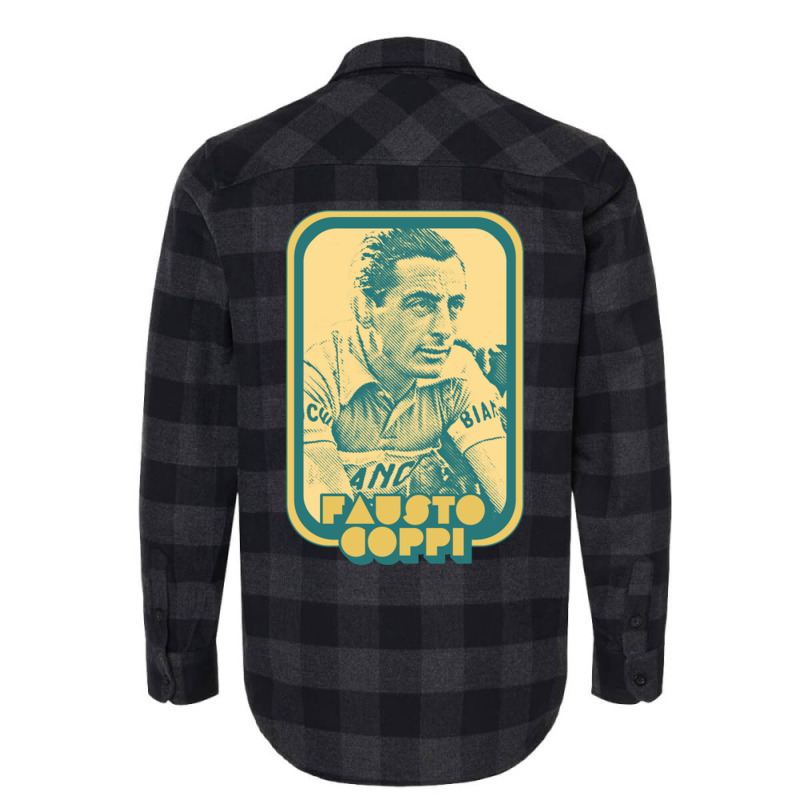 Fausto Coppi Retro Cycling Fan Art Design Flannel Shirt | Artistshot