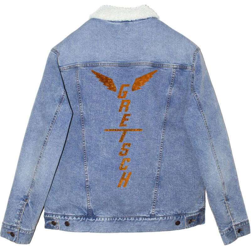 Gretsch Winged Headstock Unisex Sherpa-Lined Denim Jacket by CathyCooney | Artistshot