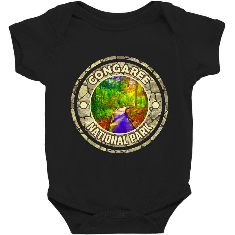 Trending Congaree National Park Adventure, South Carolina Stone Sign-p Baby Bodysuit by laurynvanhoose | Artistshot