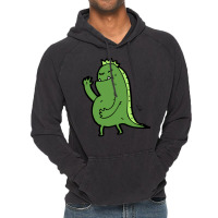 Ms Green Toothy Dinosaur Monster Vintage Hoodie | Artistshot