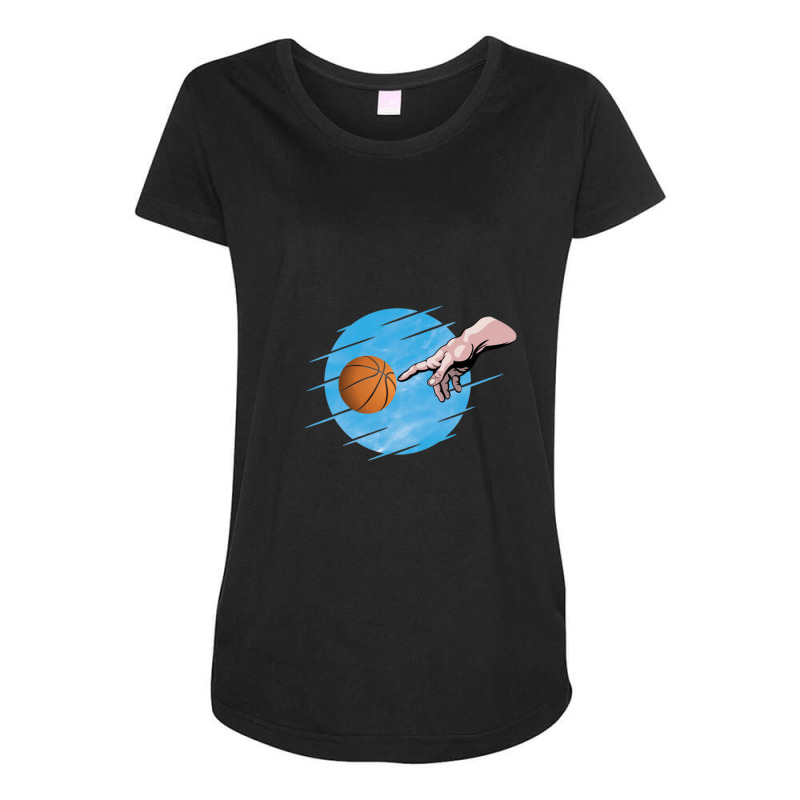 Basketball Is A Divine Creation  1 Maternity Scoop Neck T-shirt by AgustinLimonAlvarado | Artistshot