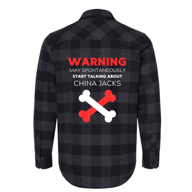 Warning May Spontaneously Start Talking About China Jacks Flannel Shirt | Artistshot