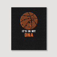 Basketball Is In My Dna Fingerprint For Basketball Fans Funny Idea  Gr Portrait Canvas Print | Artistshot