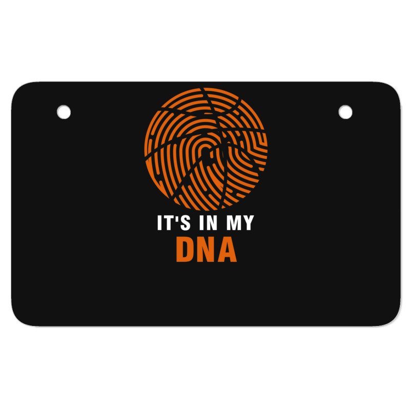 Basketball Is In My Dna Fingerprint For Basketball Fans Funny Idea  Gr ATV License Plate by AgustinLimonAlvarado | Artistshot