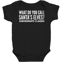 Funny English Teacher Shirt About Grammar And Christmas Baby Bodysuit | Artistshot