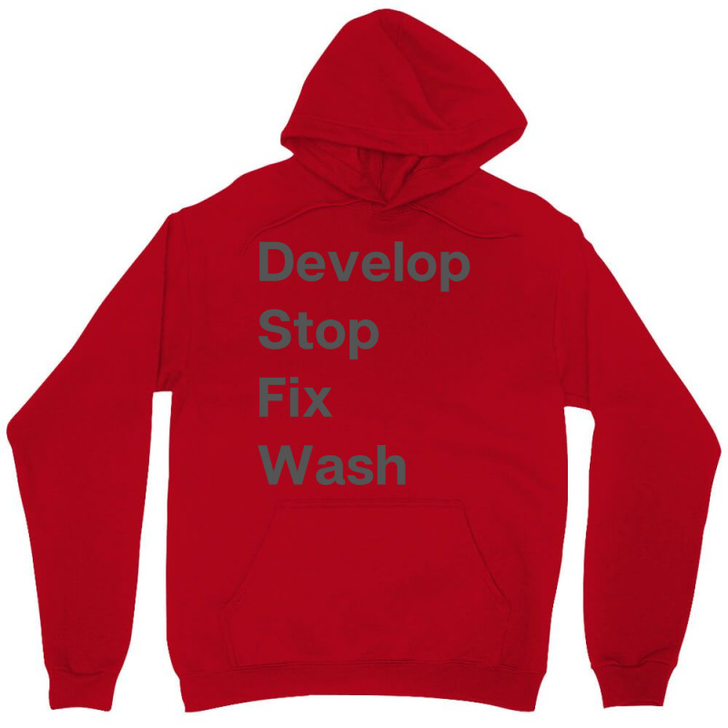 Develop Stop Fix Wash Classic  Yellow Cute Unisex Hoodie | Artistshot