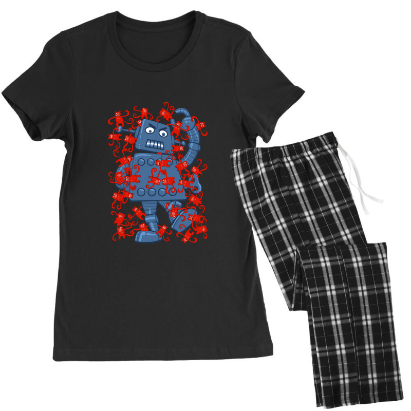 Monkeys Vs Robot Women's Pajamas Set by AUSTINEMATTEIS | Artistshot