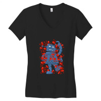 Monkeys Vs Robot Women's V-neck T-shirt | Artistshot