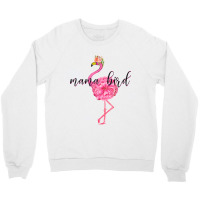 Flower Pink Mama Bird Momma Flamingo Summer Sea 2019 Floral Crewneck Sweatshirt | Artistshot