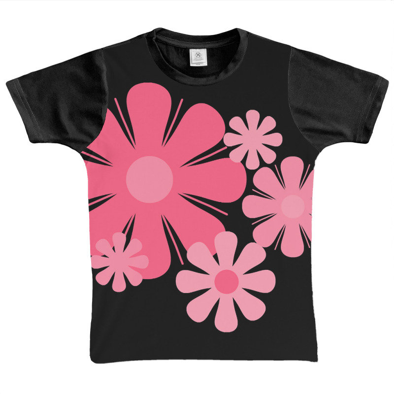 Hot Trend Flower Locus Retro 60s 70s Floral In Candy Pink Graphic Youth T-shirt | Artistshot