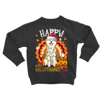 Hot Trend Happy Hallothanksmas Akita Inu Thanksgiving Xmas Toddler Sweatshirt | Artistshot