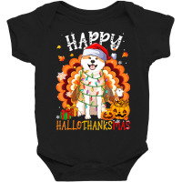 Hot Trend Happy Hallothanksmas Akita Inu Thanksgiving Xmas Baby Bodysuit | Artistshot