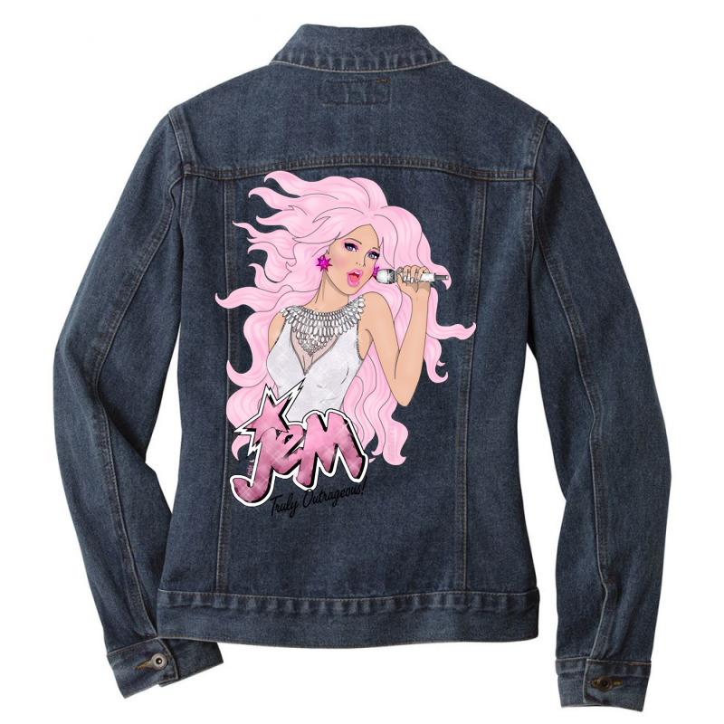 Limited Edition Diamond Jem By Braeprint Ladies Denim Jacket by laurynvanhoose | Artistshot