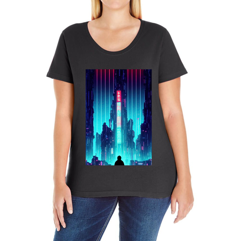 Parallel Ladies Curvy T-Shirt by KelliBrimner | Artistshot