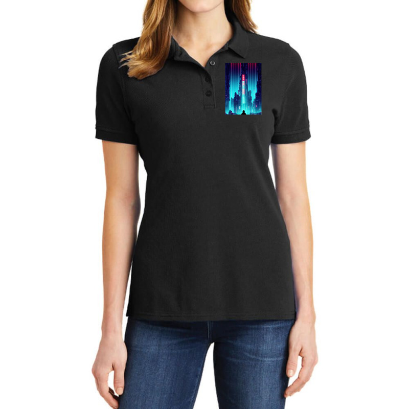 Parallel Ladies Polo Shirt by KelliBrimner | Artistshot