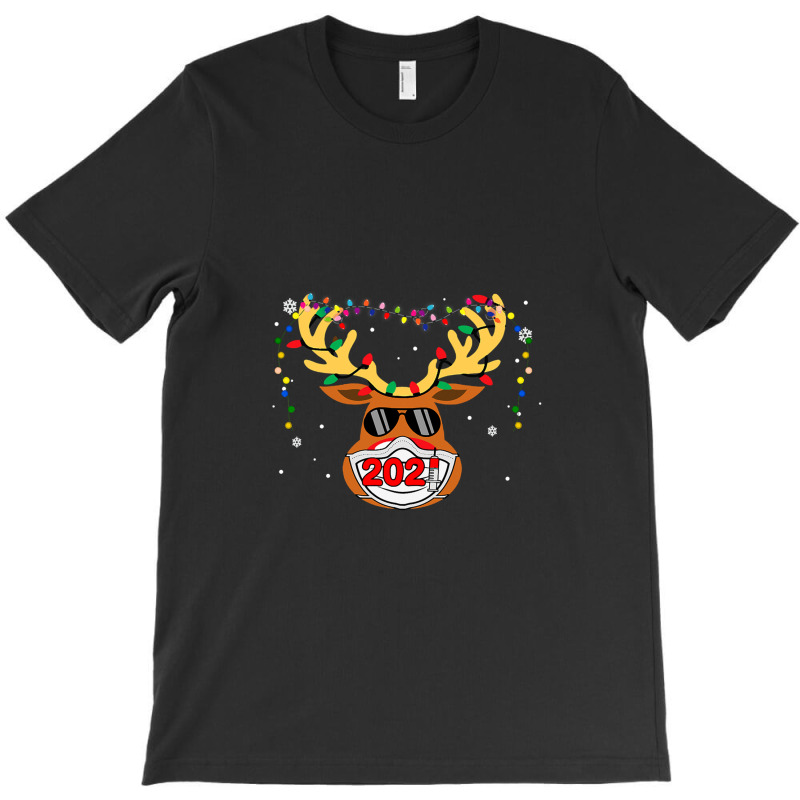 Reindeer In Mask Vaccination Merry 1 T-Shirt by MaryWright | Artistshot