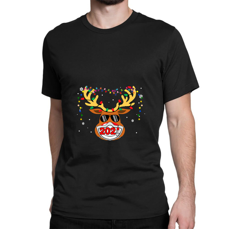 Reindeer In Mask Vaccination Merry 1 Classic T-shirt by MaryWright | Artistshot