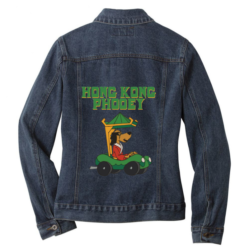 Vintage Hong Kong Phooey Located In The Dumpster Behind The Police Sta Ladies Denim Jacket by MelanieKathleen | Artistshot