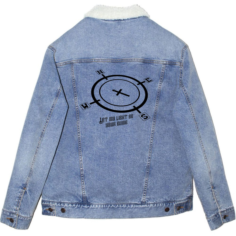 Let My Light Be Unisex Sherpa-lined Denim Jacket | Artistshot