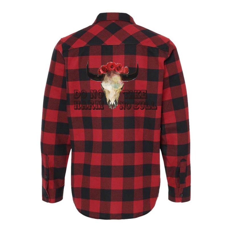 Do No Harm Take No Bull For Light Flannel Shirt by autlu2024 | Artistshot