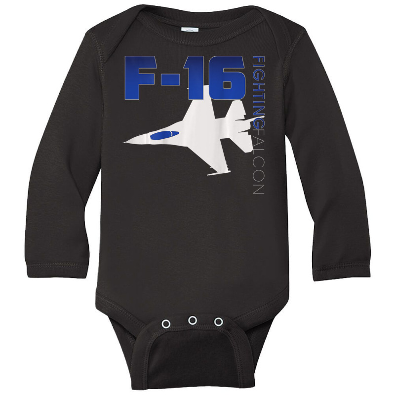 Limited Edition Us Air Force F-16 Fighting Falcon Long Sleeve Baby Bodysuit | Artistshot