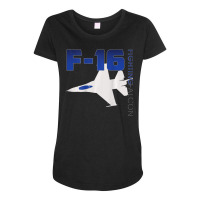 Limited Edition Us Air Force F-16 Fighting Falcon Maternity Scoop Neck T-shirt | Artistshot