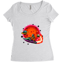 The Journey In Space Women's Triblend Scoop T-shirt | Artistshot