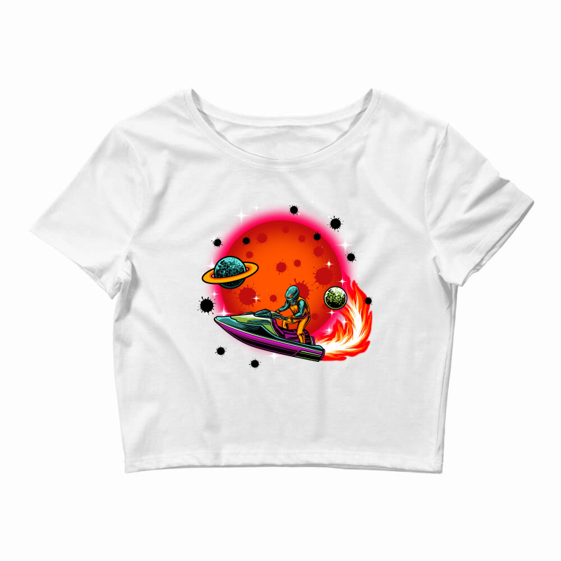 The Journey In Space Crop Top | Artistshot