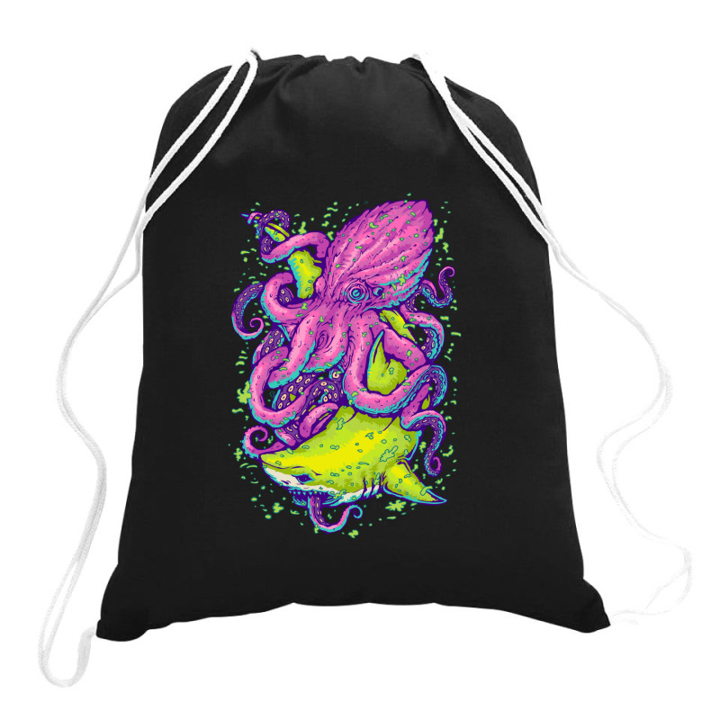 Ocean King Drawstring Bags | Artistshot